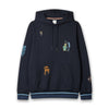 Paul Smith - Embroidered 'Little Beasts' Hoodie in Navy