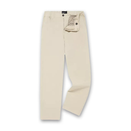Remus - Elliott Straight Leg Cotton-Tencel Blend Chinos in Stone - Nigel Clare