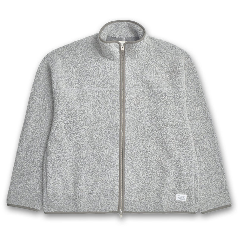 Norse Projects - Bjorn Sherpa Wool Fleece Jacket in Grey Melange - Nigel Clare