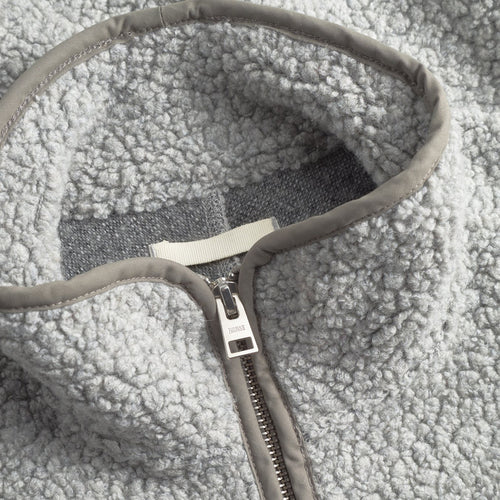 Norse Projects - Bjorn Sherpa Wool Fleece Jacket in Grey Melange - Nigel Clare