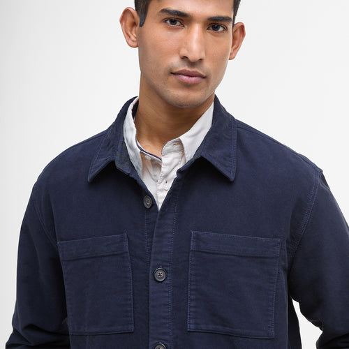 Barbour - Moleskin Overshirt in Navy