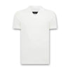 Remus - Tapered Fit Open Collar Polo in White