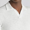 Remus - Tapered Fit Open Collar Polo in White