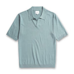 Norse Projects - Leif Cotton Linen Polo in Greyish Blue