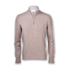 Gran Sasso - Cashmere Blend Zip Neck Knitwear in Camel