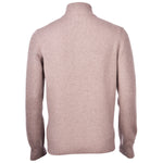 Gran Sasso - Cashmere Blend Zip Neck Knitwear in Camel