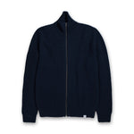 Norse Project - Hagen Full Zip Jacket in Dark Navy