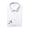 Eton - Slim Fit Floral Trim Shirt in White - Nigel Clare