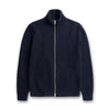 Norse Projects - Hagen Cotton Wool Zip Through in Navy