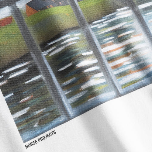 Norse Projects - Johannes Canal Print T-Shirt in White - Nigel Clare