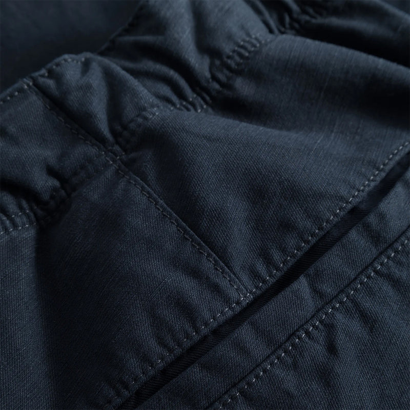 Norse Projects - Ezra Relaxed Cotton Linen Trouser in Navy - Nigel Clare