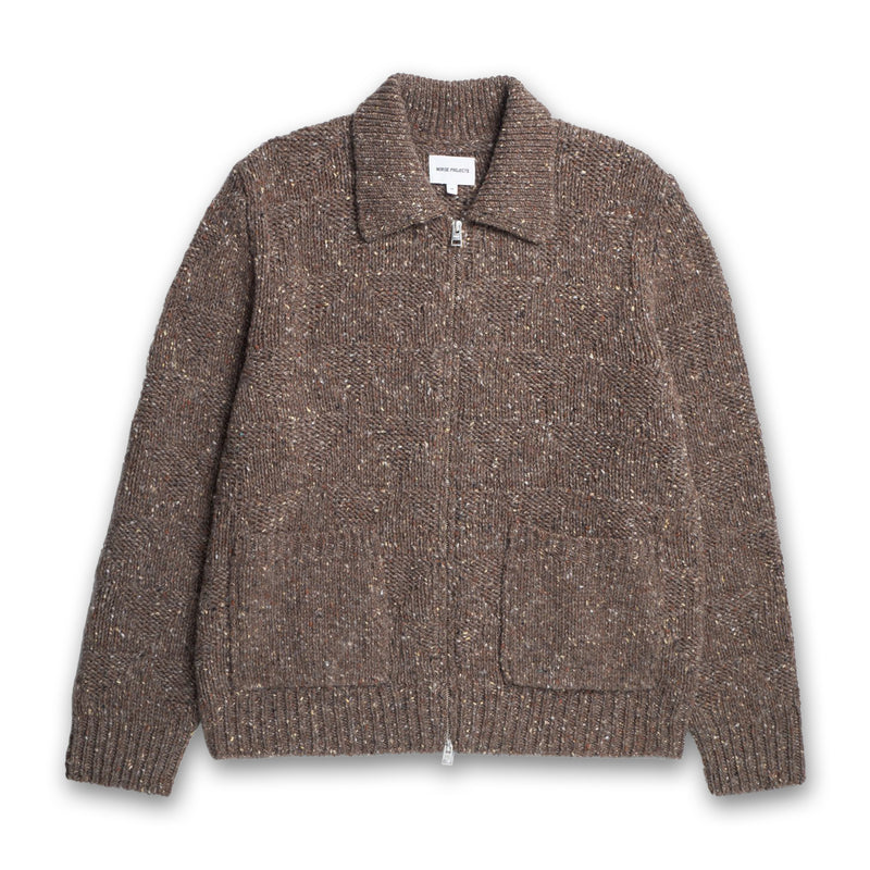 Norse Projects - Eric Donegal Diamond Jacket in Seal Brown