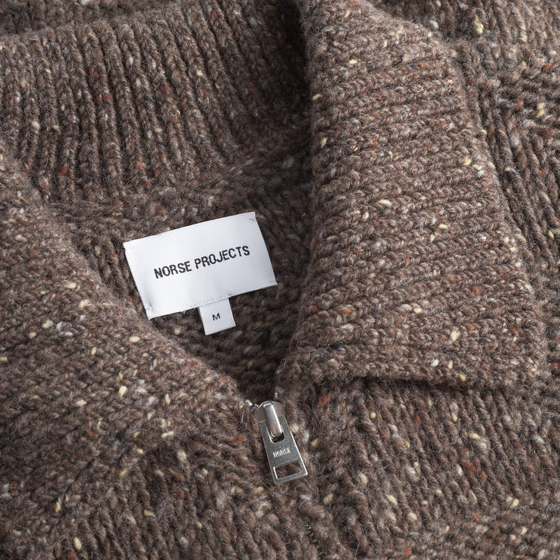 Norse Projects - Eric Donegal Diamond Jacket in Seal Brown