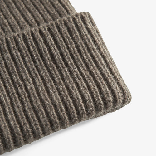 Norse Projects - Cashmere Rib Beanie in Taupe