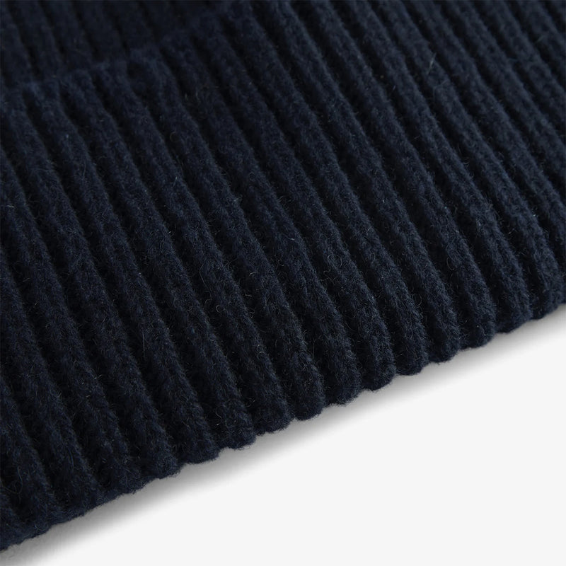 Norse Projects - Cashmere Rib Beanie in Dark Navy