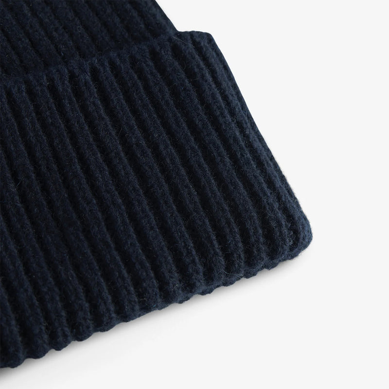 Norse Projects - Cashmere Rib Beanie in Dark Navy