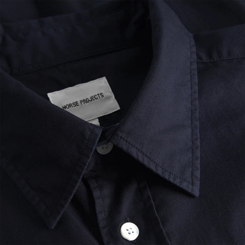 Norse Projects - Algot Twill Shirt in Navy