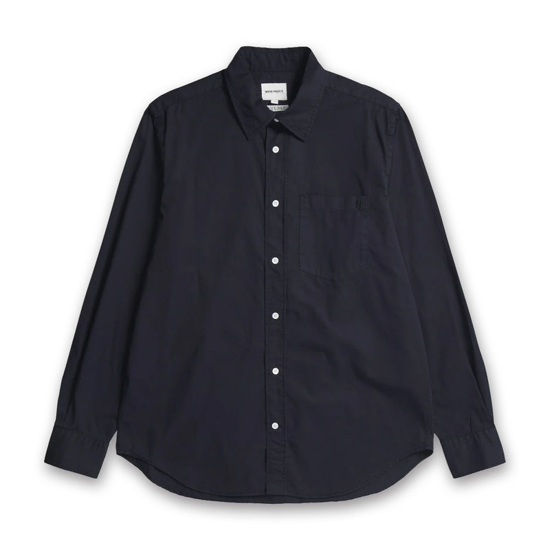 Norse Projects - Algot Twill Shirt in Navy