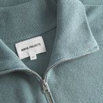 Norse Projects - Links Cotton Linen Zip Jacket in Greyish Blue