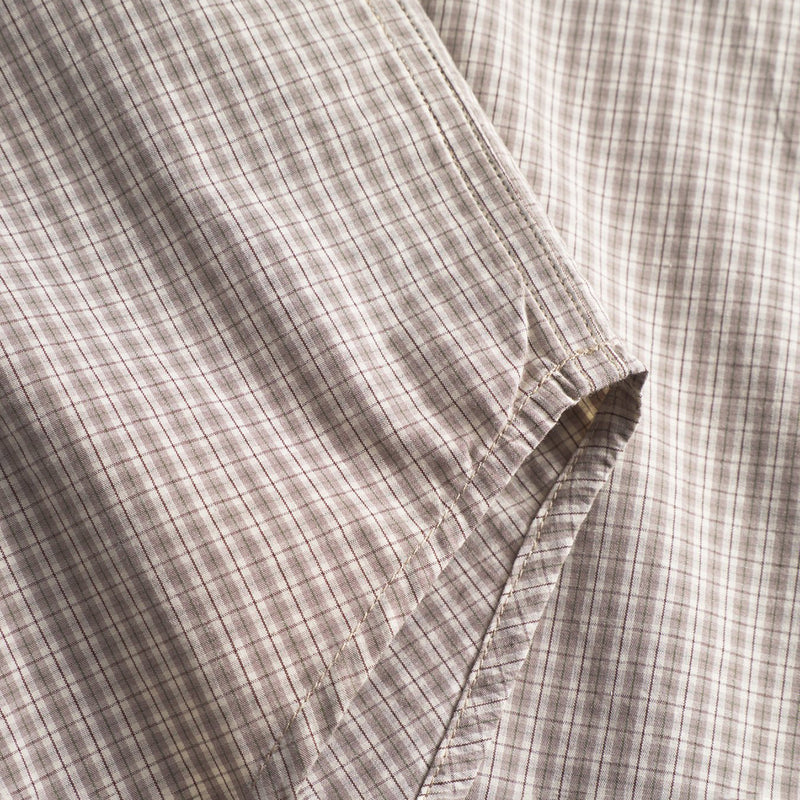 Norse Projects - Algot Poplin Check Shirt in Walnut