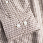 Norse Projects - Algot Poplin Check Shirt in Walnut