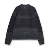 Norse Projects - Ulf Fairisle Sweater in Grey Melange