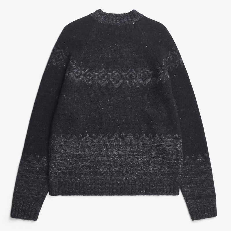 Norse Projects - Ulf Fairisle Sweater in Grey Melange