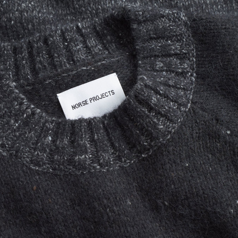 Norse Projects - Ulf Fairisle Sweater in Grey Melange