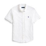 Ralph Lauren - Featherweight Mesh SS Shirt in White - Nigel Clare