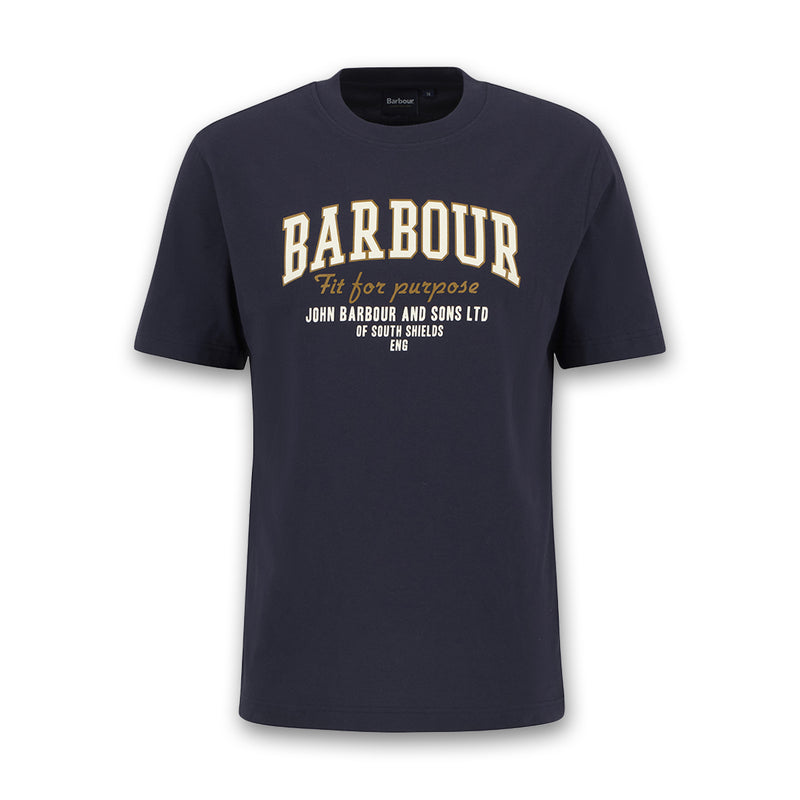 Barbour - Fort Relaxed Graphic T-Shirt in Navy