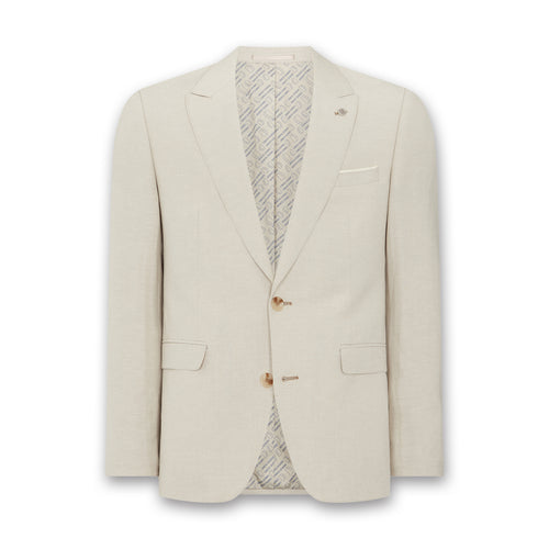 Remus - Massa Mix & Match Linen Blazer in Stone - Nigel Clare