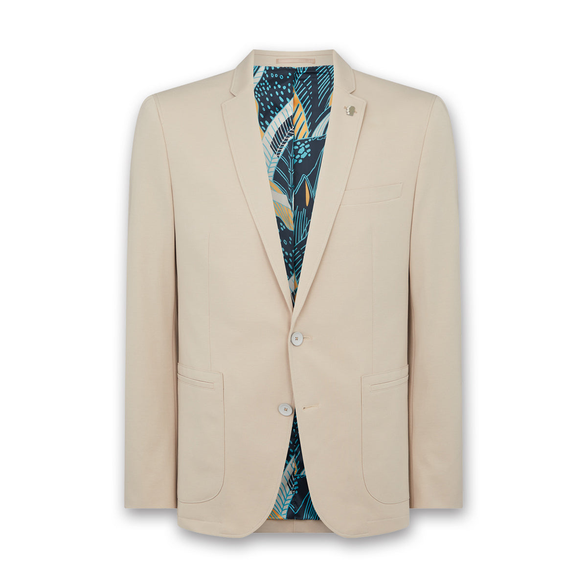 Remus Favian Slim Blazer in Beige Nigel Clare