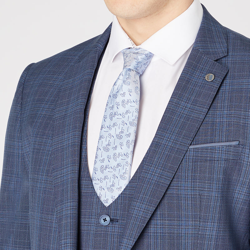 Remus - Lucian Slim 3 Piece Suit in Blue - Nigel Clare