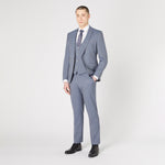 Remus - Mario Slim 3 Piece Suit in Blue - Nigel Clare