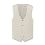 Remus - Massa Mix & Match Linen Waistcoat in Stone - Nigel Clare