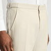 Remus - Massa Mix & Match Linen Trousers in Stone - Nigel Clare