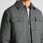 Remus - Brayden Padded Shirt Jacket in Grey