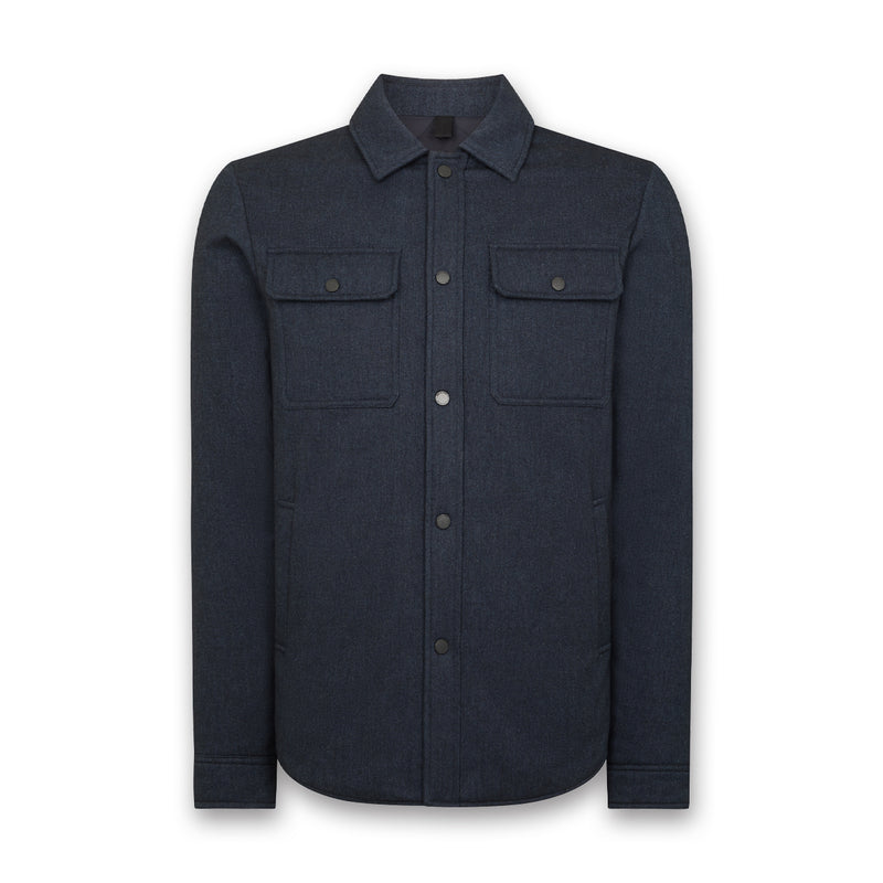 Remus - Brayden Padded Shirt Jacket in Navy