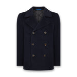 Remus - Oliver Tailored Wool Overcoat in Navy