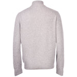 Gran Sasso - Cashmere Blend Zip Neck Knitwear in Silver