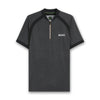 Boss Green - PL_TOC Zip Neck Sport Polo Shirt in Black