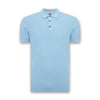 Remus - Slim Fit Micro Braid Polo in Sky Blue