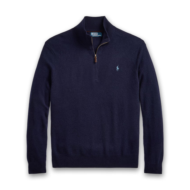 Ralph Lauren - Wool Quarter-Zip Sweater in Navy