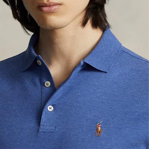 Ralph Lauren - Custom Slim Fit Soft Cotton Polo Shirt in Blue