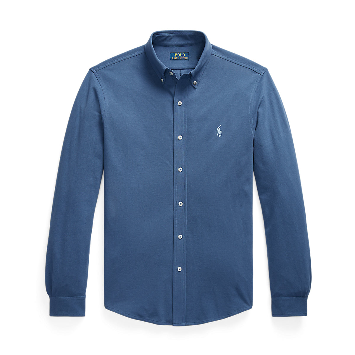 Ralph Lauren Featherweight Mesh Shirt in Blue Nigel Clare