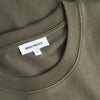 Norse Projects - Organic Norse Logo Print T-Shirt in Olive Night - Nigel Clare