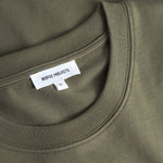 Norse Projects - Organic Norse Logo Print T-Shirt in Olive Night - Nigel Clare