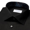 Eton - Slim Fit Floral Effect Shirt in Black