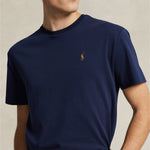 Ralph Lauren - Custom Slim Fit Soft Cotton T-Shirt in Navy - Nigel Clare