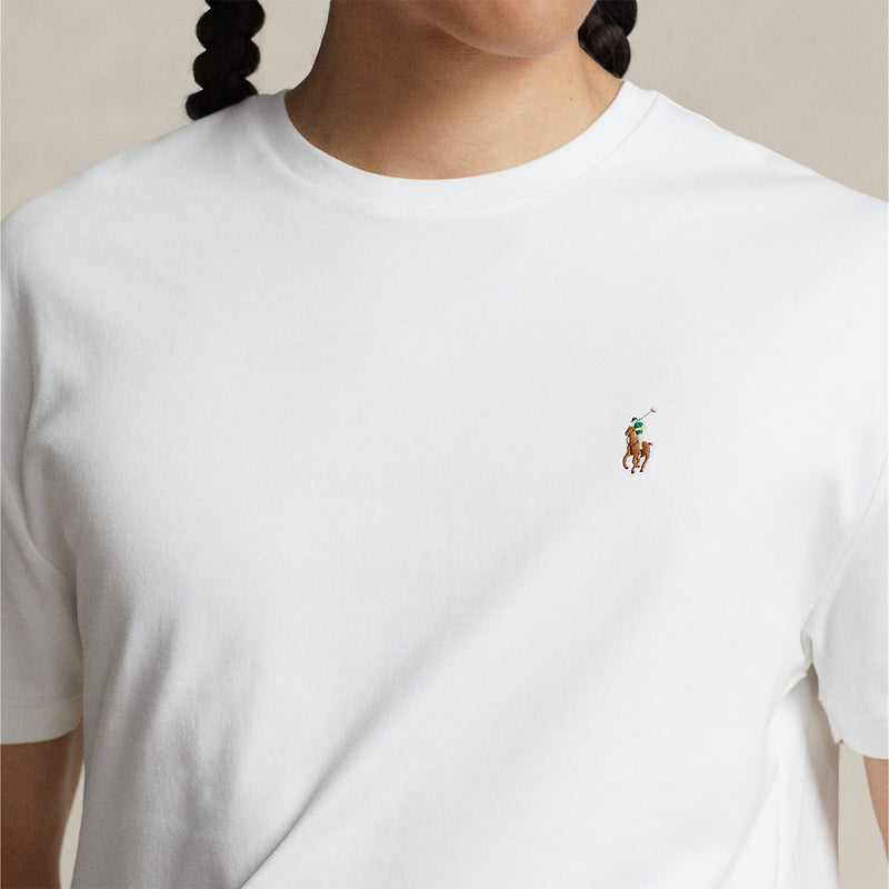 Ralph Lauren - Custom Slim Fit Soft Cotton T-Shirt in White - Nigel Clare